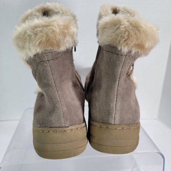 Bare Traps Womens 8.5 Tan‎ Leather Winter Snow Boots Stylish Classic Short - Picture 6 of 11